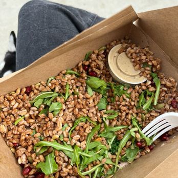 Native Foods - Roasted Sweet Potato and Farro Salad - Vegan Near Me - Palm Springs, California Native Foods - Roasted Sweet Potato and Farro Salad - Vegan Near Me - Palm Springs, California