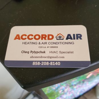 Accord Air - Heating & Air Conditioning/HVAC Near Me - Escondido, California Accord Air - Heating & Air Conditioning/HVAC Near Me - Escondido, California