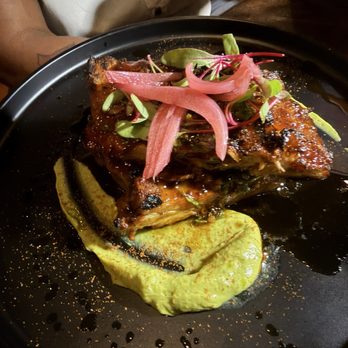 Mango Bay - Pomegranate Glaze Pork Rib (the table enjoyed this) - Caribbean Near Me - Brooklyn, New York Mango Bay - Pomegranate Glaze Pork Rib (the table enjoyed this) - Caribbean Near Me - Brooklyn, New York