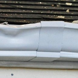 Bent a brand new gutter Bent a brand new gutter