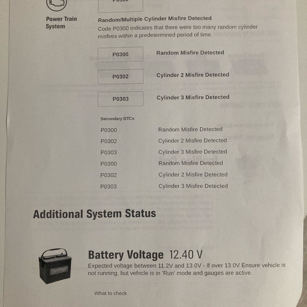 Paskett Auto - Autozone Diagnosis 2 days After getting a new Set of Ignition Coils and Spark Plugs supposedly put into my car - Auto Repair Near Me - Roy, Utah