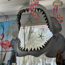 Shark mouth model. The associate told us that a megaladon's mouth could be up to twice this size!)