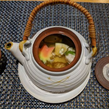Sushi Taro - Fishcake broth in a teapot - Sushi Bars Near Me - Washington, DC, District of Columbia Sushi Taro - Fishcake broth in a teapot - Sushi Bars Near Me - Washington, DC, District of Columbia