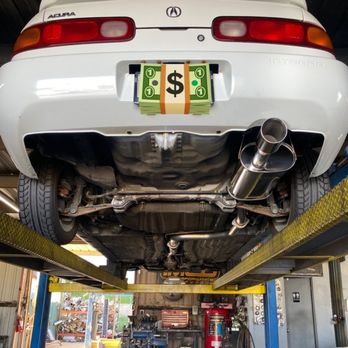 Speedway Muffler - Tanabe Revel Medallion exhaust on Integra GS-R - Auto Repair Near Me - Norco, California Speedway Muffler - Tanabe Revel Medallion exhaust on Integra GS-R - Auto Repair Near Me - Norco, California