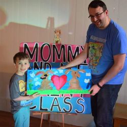 Art Bend - Dad and Me painting