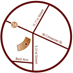 Synergy Manual Physical Therapy - Map of South Clinic Location: 600 S. 21st St, suite 130, 719-634-1110