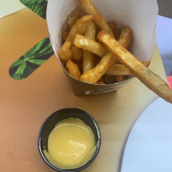 Taco Bell - This is what they give you for a large nacho fry, not even half the container is filled with cheese. - Fast Food Near Me - Orangevale, California Taco Bell - This is what they give you for a large nacho fry, not even half the container is filled with cheese. - Fast Food Near Me - Orangevale, California