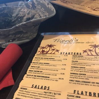 Tripoli's - Front of menu - Mediterranean Near Me - San Antonio, Texas Tripoli's - Front of menu - Mediterranean Near Me - San Antonio, Texas
