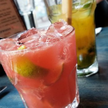 Yuca Bar - My Strawberry Caipirinha...so good! - Latin American Near Me - New York, New York