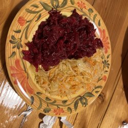 Restaurant Relax - Beets with Horseradish Salad and Sauerkraut Salad