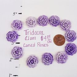 The Rock Shop - Carved clam roses