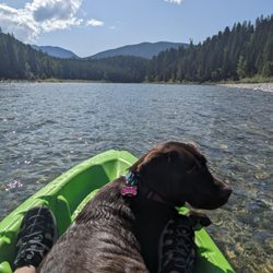 Drift Water Bookkeeping Services - Kayaking with Marlee on the north fork of the Flathead River.