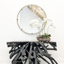 Soleil Furniture - Organic reclaimed ebonized teak root