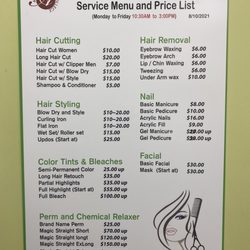 Asel Beauty College - Price list