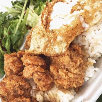 Chow's - Shoyu Chicken w/ an egg on top - Food Trucks Near Me - Hana, Hawaii Chow's - Shoyu Chicken w/ an egg on top - Food Trucks Near Me - Hana, Hawaii