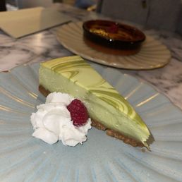 Green tea cheesecake Green tea cheesecake