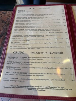 Menu photo 8 Toscana 52 Feasterville, PA