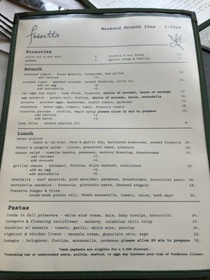 Menu photo 6 Fossetta New York, NY Menu photo 6 Fossetta New York, NY