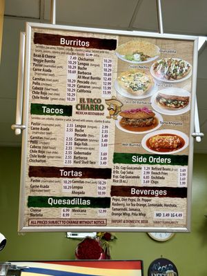 Menu photo 1 El Taco Charro Carson, CA