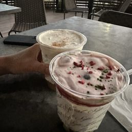 Raspberry kiss matcha Pumpkin latte Raspberry kiss matcha Pumpkin latte