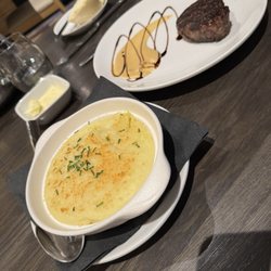 White Buffalo Grille - Filet and whipped potatoes fantastic