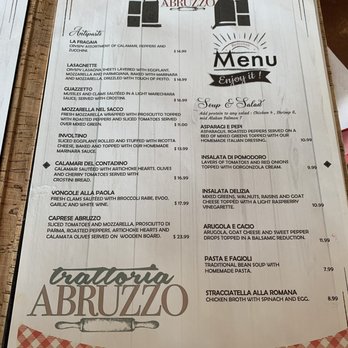 Trattoria Abruzzo - Menu - Italian Near Me - Naples, Florida Trattoria Abruzzo - Menu - Italian Near Me - Naples, Florida