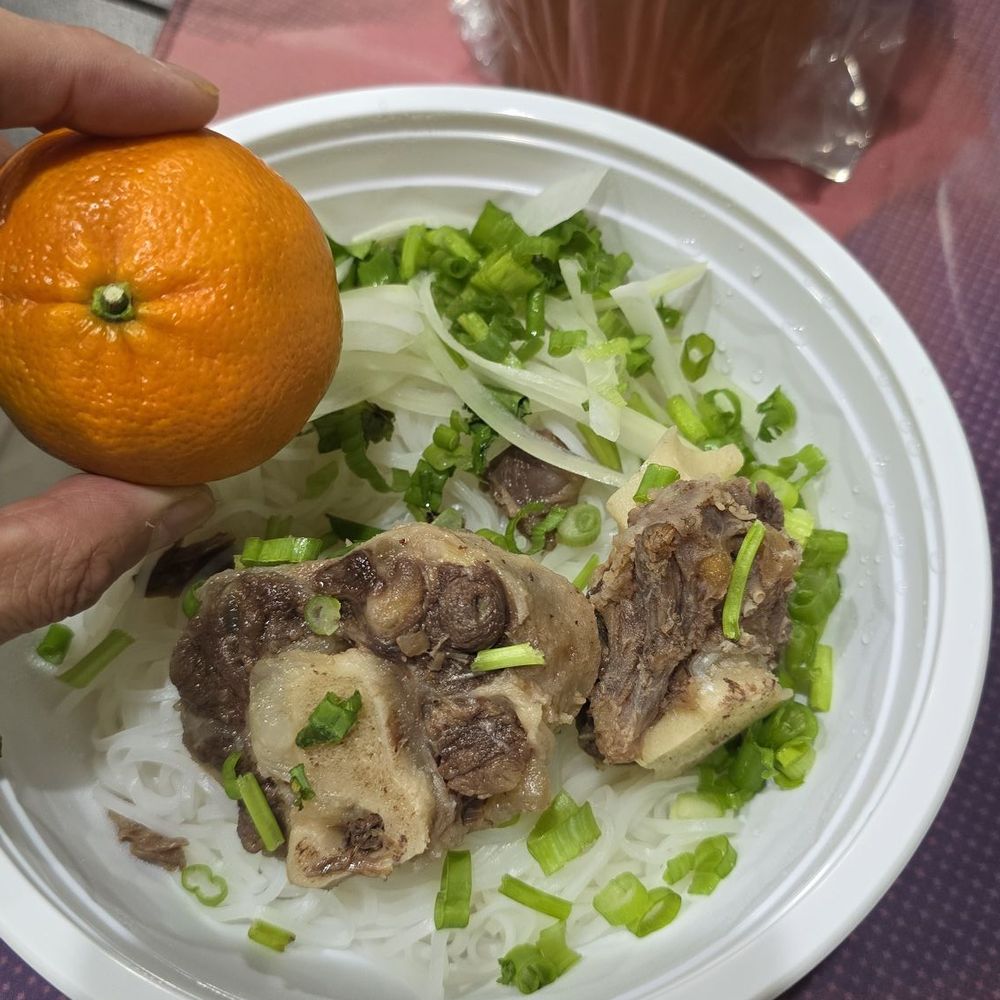 Ordered oxtail pho. Two pieces of oxtail smaller than a mandarin orange. $17 for this bowl delivered. Are you kidding me? Ordered oxtail pho. Two pieces of oxtail smaller than a mandarin orange. $17 for this bowl delivered. Are you kidding me?