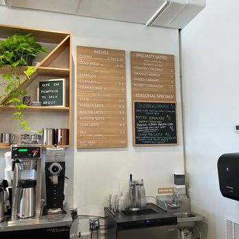 Grove Surf + Coffee - menus on the wall - Coffee & Tea Near Me - St. Pete Beach, Florida