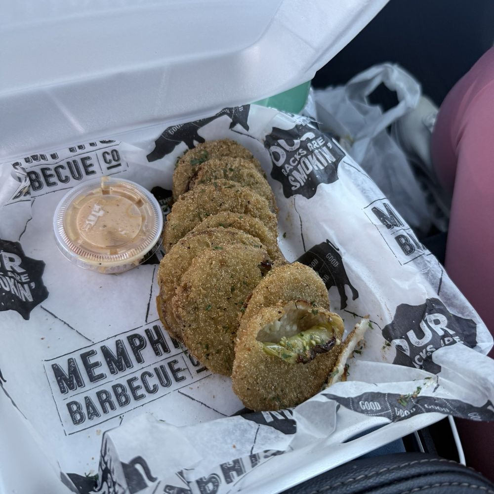 Memphis Barbecue - Fried Green Tomatoes(a lil soggy) - Barbeque Near Me - Horn Lake, Mississippi Memphis Barbecue - Fried Green Tomatoes(a lil soggy) - Barbeque Near Me - Horn Lake, Mississippi