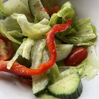 Da Angelo Ristorante - Side salad (partially eaten!) - Italian Near Me - Battery Point, TAS Da Angelo Ristorante - Side salad (partially eaten!) - Italian Near Me - Battery Point, TAS