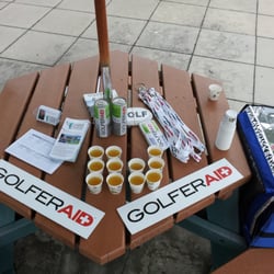 Golf Analytics Fitness - GolferAid samples at our Avis Budget Group event