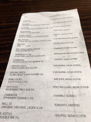 Menu photo 4 The Stubborn Goat Gastropub Halifax, NS Menu photo 4 The Stubborn Goat Gastropub Halifax, NS
