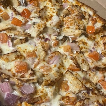 Pizza Twist - Creamy Garlic Chicken Pizza - Indian Near Me - Artesia, California Pizza Twist - Creamy Garlic Chicken Pizza - Indian Near Me - Artesia, California