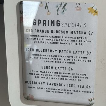 Sugar Baby - spring menu - Coffee & Tea Near Me - Seminole, Florida Sugar Baby - spring menu - Coffee & Tea Near Me - Seminole, Florida