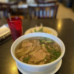 Pho House - #8 Rare steak, flank, fatty brisket, tendon and tripe