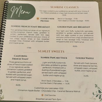 Sun Palace - Menu - Breakfast & Brunch Near Me - Gilroy, California