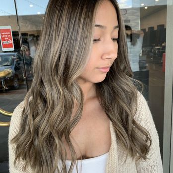 Pomp Salon - Second time ash brown - Hair Salons Near Me - Stockton, California Pomp Salon - Second time ash brown - Hair Salons Near Me - Stockton, California