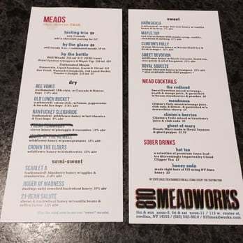 810 Meadworks - Tasting menu - Meaderies Near Me - Medina, New York 810 Meadworks - Tasting menu - Meaderies Near Me - Medina, New York