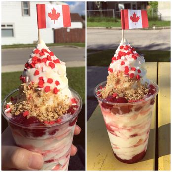 Sub Zero Ice Cream - a hand holding a cup of ice cream - Ice Cream & Frozen Yogurt Near Me - Winnipeg, Manitoba