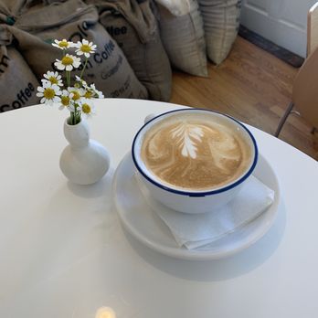 Caliche Coffee Bar & Ranch Road Roasters - Toffee Nut Latte! Yum! - Coffee Roasteries Near Me - Fredericksburg, Texas
