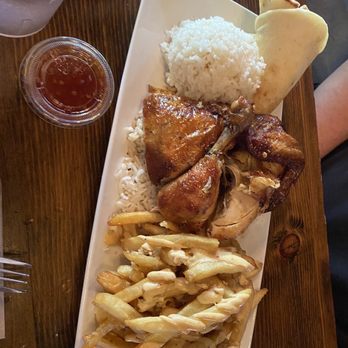 The Chicken Koop - Hawaiian style half 1/2 Roasted Chicken Plate - New American Near Me - Whittier, California The Chicken Koop - Hawaiian style half 1/2 Roasted Chicken Plate - New American Near Me - Whittier, California