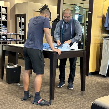 Men's Wearhouse - Sunnyvale staff helping us find accessories. - Men's Clothing Near Me - SUNNYVALE, California Men's Wearhouse - Sunnyvale staff helping us find accessories. - Men's Clothing Near Me - SUNNYVALE, California