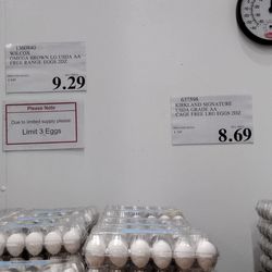 Costco - Current egg prices