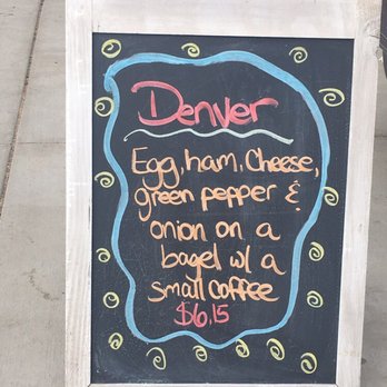 Moe's Broadway Bagel - a chalk board sign - Bagels Near Me - Boulder, Colorado