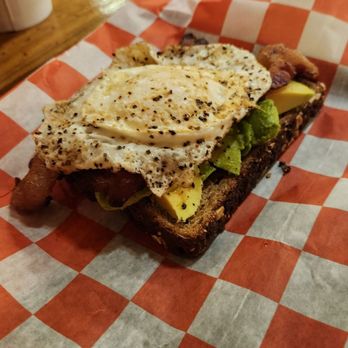 Timi’s Cafe - Avocado Toast w egg and bacon - Donuts Near Me - Cadiz, Ohio