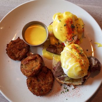 Toast Kitchen & Bar - Surf and Turf Eggs Benedict - Breakfast & Brunch Near Me - Brea, California