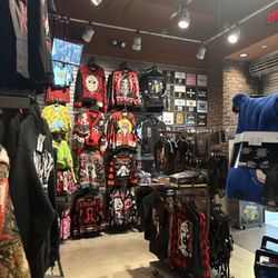 Spencer's - Entrance area with some sweaters and hoodies