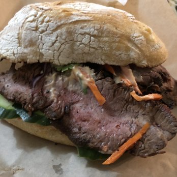 Bounty Kitchen - Queen Anne - The Marinated Steak Banh Mi - Salad Near Me - Seattle, Washington Bounty Kitchen - Queen Anne - The Marinated Steak Banh Mi - Salad Near Me - Seattle, Washington