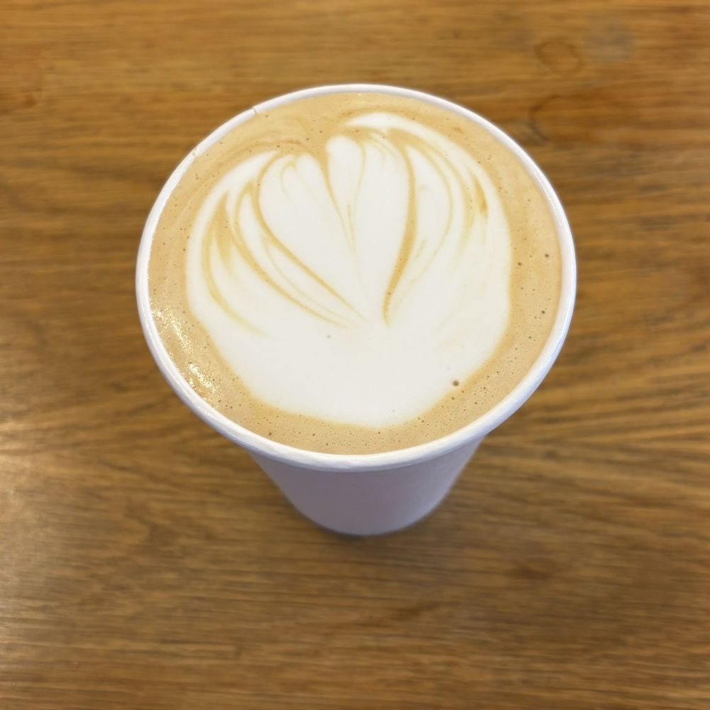 Carrot cake hot latte