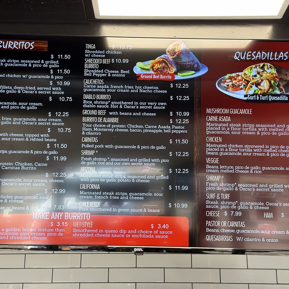 Oscar's Taco Shop - Mexican Near Me - Phoenix, Arizona